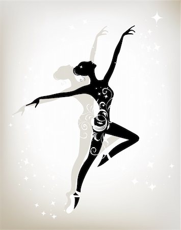 drawing girls body - Ballet dancer for your design Stock Photo - Budget Royalty-Free & Subscription, Code: 400-06080192