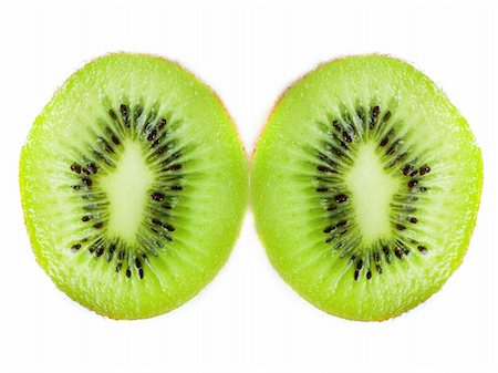 simsearch:400-06087589,k - Fresh green kiwi isolated on a white background Foto de stock - Royalty-Free Super Valor e Assinatura, Número: 400-06080266