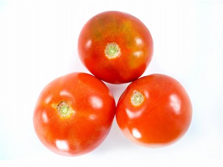 simsearch:400-07288793,k - Fresh Red tomatoes isolated on white background Photographie de stock - Aubaine LD & Abonnement, Code: 400-06080302