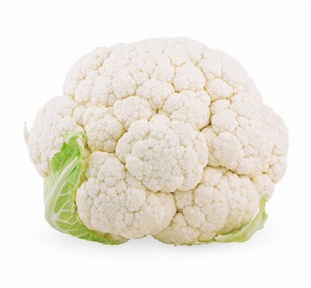 simsearch:400-08933041,k - Head of cauliflower cabbage isolated on white background Photographie de stock - Aubaine LD & Abonnement, Code: 400-06080667