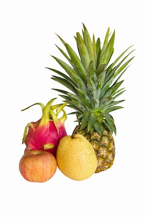 simsearch:400-08500819,k - Fresh fruit isolated on white background Stock Photo - Budget Royalty-Free & Subscription, Code: 400-06081023