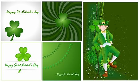 simsearch:400-04291488,k - Conceptual Design of Patrick's Day Backgrounds Vector Illustration Stock Photo - Budget Royalty-Free & Subscription, Code: 400-06081717