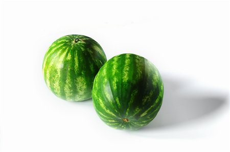 full breakfast - watermelon isolated on white Photographie de stock - Aubaine LD & Abonnement, Code: 400-06081740