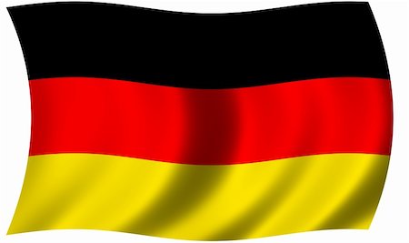 Germany flag waving and fluttering in wind Stock Photo - Budget Royalty-Free & Subscription, Code: 400-06082700