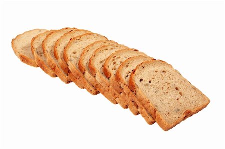 ppart (artist) - Sliced loaf of bread with pumpkin seeds isolated over white background with clipping path. Foto de stock - Royalty-Free Super Valor e Assinatura, Número: 400-06082794