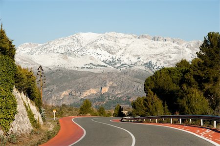simsearch:400-06083036,k - Scenic road towards Guadalest, Alicante, Spain amidst beautiful winter scenery Stock Photo - Budget Royalty-Free & Subscription, Code: 400-06083042
