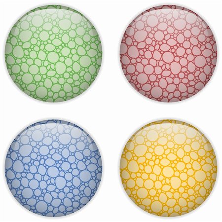 Vector - Glass Circle Button Colorful Bubbles Stock Photo - Budget Royalty-Free & Subscription, Code: 400-06083348