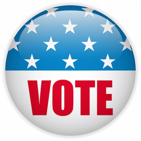 simsearch:400-04061855,k - Vector - United States Election Vote Button. Foto de stock - Super Valor sin royalties y Suscripción, Código: 400-06083354