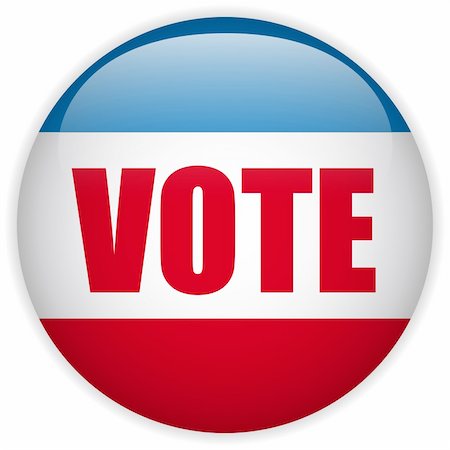 democratic party - Vector - United States Election Vote Button. Stock Photo - Budget Royalty-Free & Subscription, Code: 400-06083356