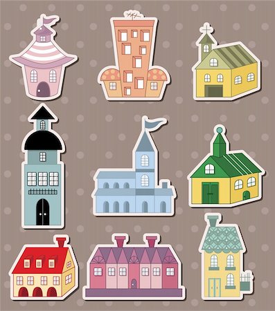 house stickers Stock Photo - Budget Royalty-Free & Subscription, Code: 400-06094882