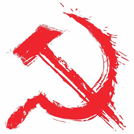 revolution - Illustration of communism symbol created in grunge style Stock Photo - Budget Royalty-Free & Subscription, Code: 400-06094943