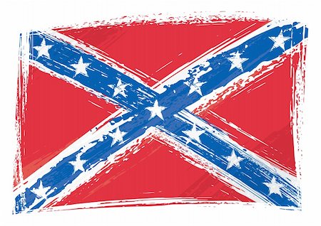 parque nacional de dixie - Confederate rebel flag created in grunge style Foto de stock - Super Valor sin royalties y Suscripción, Código: 400-06094968