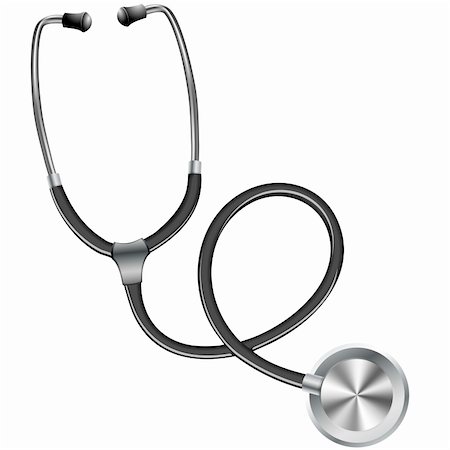 simsearch:400-05741224,k - illustration of a stethoscope symbol for hospital and medical equipment Stock Photo - Budget Royalty-Free & Subscription, Code: 400-06095817