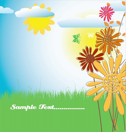 simsearch:400-07427493,k - Cute spring background Foto de stock - Royalty-Free Super Valor e Assinatura, Número: 400-06096652