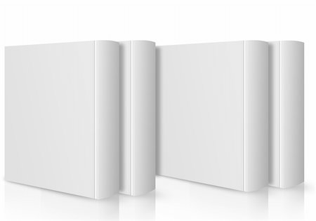 simsearch:400-06393675,k - Set of three Blank book cover white. Stock Photo - Budget Royalty-Free & Subscription, Code: 400-06096778