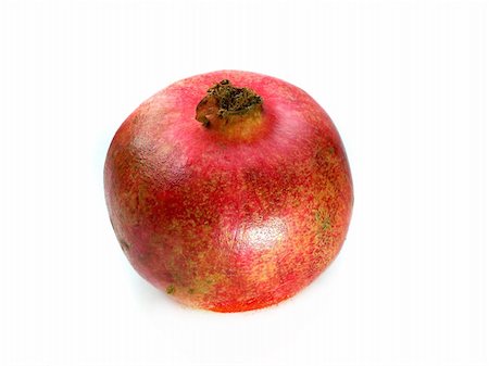 subtropical - Fresh pomegranate on a white background. Stock Photo - Budget Royalty-Free & Subscription, Code: 400-06096791