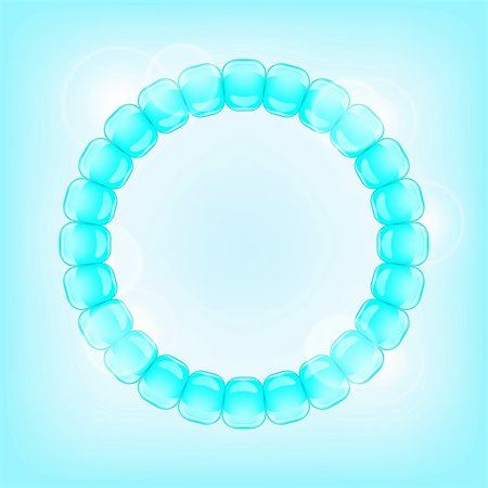 Light Blue Bubble in Round Frame. Bright Vector Background Illustration Stock Photo - Budget Royalty-Free & Subscription, Code: 400-06096966