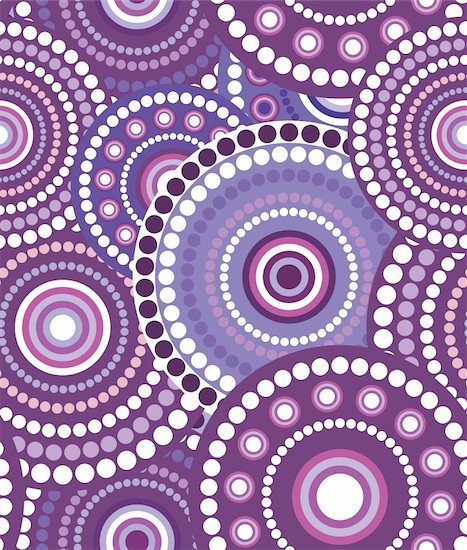 Seamless vector retro violet circle texture Stock Photo - Royalty-Free, Artist: kaetana, Image code: 400-06096986