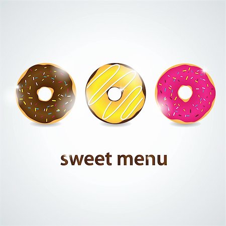 donut icon'' - Vector dessert menu Stock Photo - Budget Royalty-Free & Subscription, Code: 400-06097043