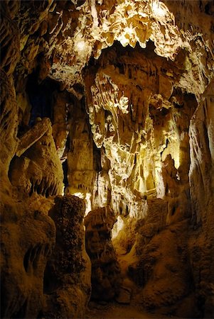 stalagmite - stalactites and stalagmites in Resava Cave in Serbia Stock Photo - Budget Royalty-Free & Subscription, Code: 400-06097094