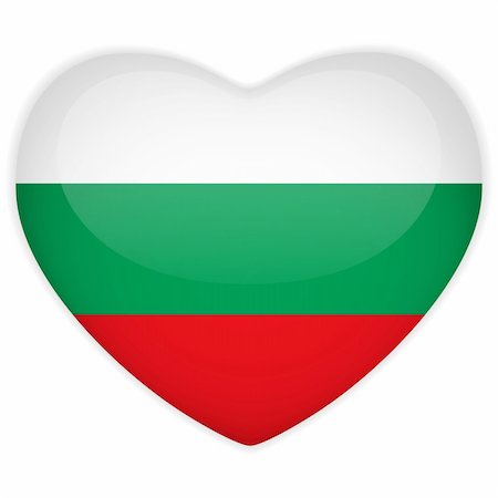 Vector - Bulgaria Flag Heart Glossy Button Stock Photo - Budget Royalty-Free & Subscription, Code: 400-06097362
