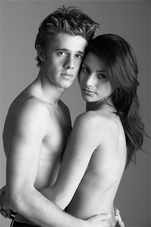 Naked Couple Embracing Photographie de stock - Aubaine LD & Abonnement, Code: 400-06098157