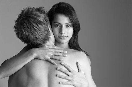 Young Naked Couple Embracing Stock Photo - Budget Royalty-Free & Subscription, Code: 400-06098168