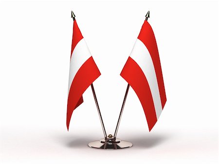 simsearch:400-06105879,k - Miniature Flag of Austria  (Isolated with clipping path) Photographie de stock - Aubaine LD & Abonnement, Code: 400-06098724
