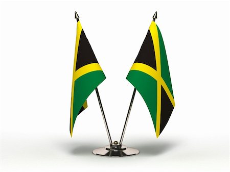 Miniature Flag of Jamaica (Isolated with clipping path) Photographie de stock - Aubaine LD & Abonnement, Code: 400-06098728