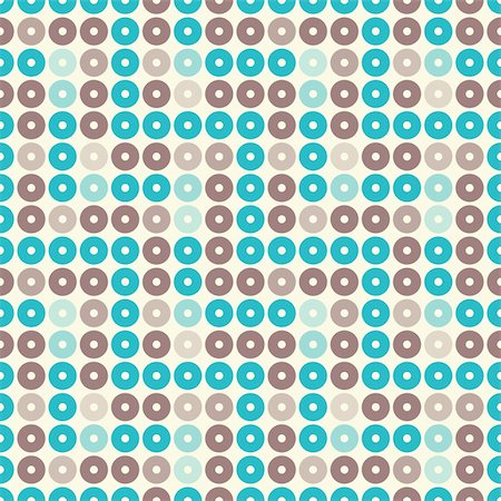 simsearch:400-05197870,k - Illustrated seamless pattern of classic wallpaper circle shapes Fotografie stock - Microstock e Abbonamento, Codice: 400-06099269