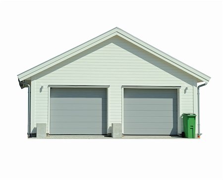 New garage with a garbage can Stock Photo - Budget Royalty-Free & Subscription, Code: 400-06099664