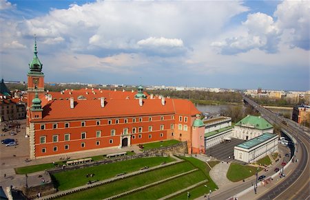 old royal palace from above, Warsaw, Poland Stock Photo - Budget Royalty-Free & Subscription, Code: 400-06099760