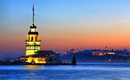 The Maiden's Tower in Istanbul, Turkey Stock Photo - Budget Royalty-Free & Subscription, Code: 400-06099804