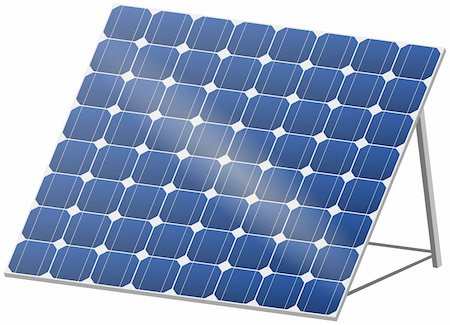 simsearch:400-06853280,k - Blue photovoltaic panel with reflection in 3D Stock Photo - Budget Royalty-Free & Subscription, Code: 400-06090333