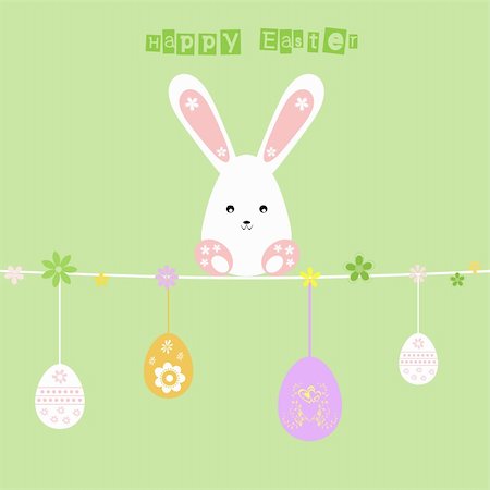 Beautiful background of happy easter Stock Photo - Budget Royalty-Free & Subscription, Code: 400-06091072