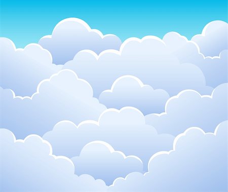 simsearch:400-04272687,k - Cloudy sky background 3 - vector illustration. Stockbilder - Microstock & Abonnement, Bildnummer: 400-06091811