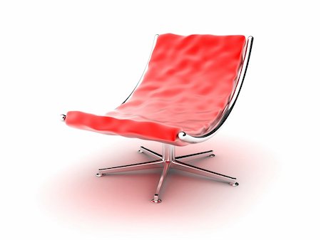 simsearch:400-06102809,k - Illustration of an red armchair on a white background Stock Photo - Budget Royalty-Free & Subscription, Code: 400-06091866