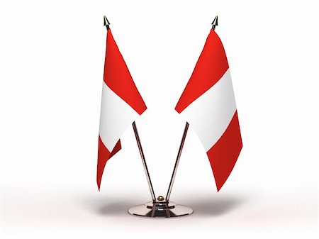 simsearch:400-06105879,k - Miniature Flag of Peru (Isolated with clipping path) Photographie de stock - Aubaine LD & Abonnement, Code: 400-06092505