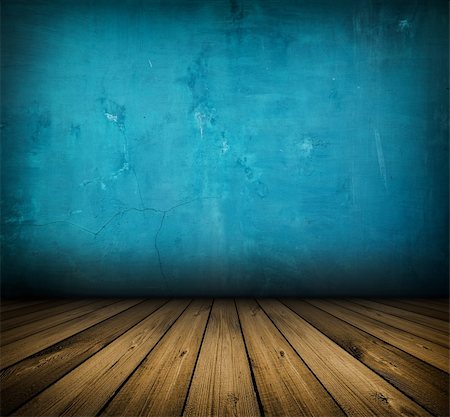 simsearch:400-04804826,k - dark vintage green room with wooden floor and artistic shadows added Stock Photo - Budget Royalty-Free & Subscription, Code: 400-06092741