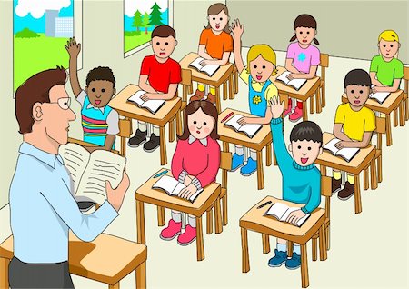 Stock vector of a classroom Photographie de stock - Aubaine LD & Abonnement, Code: 400-06093208