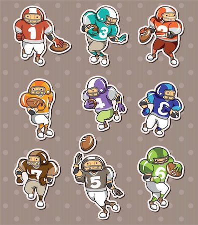 simsearch:400-06095731,k - football player stickers Stock Photo - Budget Royalty-Free & Subscription, Code: 400-06093412