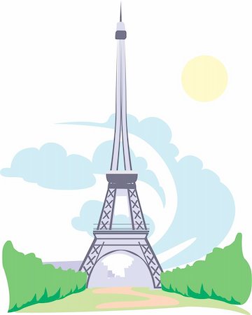 simsearch:400-06139372,k - Eifel tower Stock Photo - Budget Royalty-Free & Subscription, Code: 400-06093684