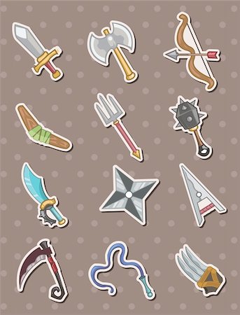 simsearch:400-04355177,k - weapon stickers Stock Photo - Budget Royalty-Free & Subscription, Code: 400-06093731