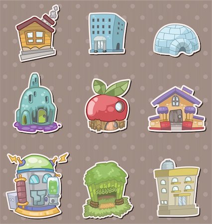 house stickers Stock Photo - Budget Royalty-Free & Subscription, Code: 400-06093732