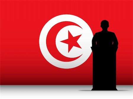 simsearch:862-03713032,k - Vector - Turkey  Speech Tribune Silhouette with Flag Background Stock Photo - Budget Royalty-Free & Subscription, Code: 400-06093804