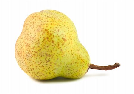 simsearch:400-07210105,k - Ripe green pear isolated on white background Foto de stock - Royalty-Free Super Valor e Assinatura, Número: 400-06104242