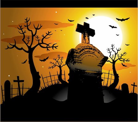 Halloween background illustration Stock Photo - Budget Royalty-Free & Subscription, Code: 400-06104349