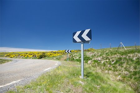 rural road at Gredos mountains in Avila Spain Stock Photo - Budget Royalty-Free & Subscription, Code: 400-06104408