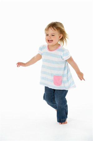 running child cut out - Young Girl Running In WhiteStudio Stock Photo - Budget Royalty-Free & Subscription, Code: 400-06104928