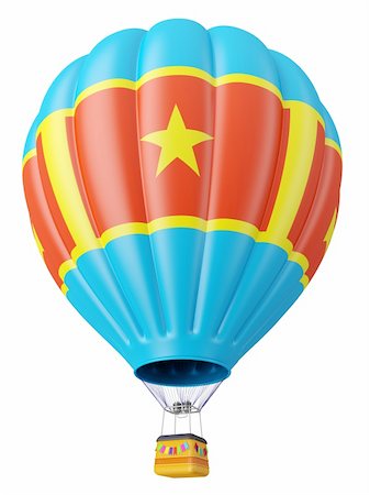 Multi-colored balloon for flight in air isolated 3d Photographie de stock - Aubaine LD & Abonnement, Code: 400-06105229